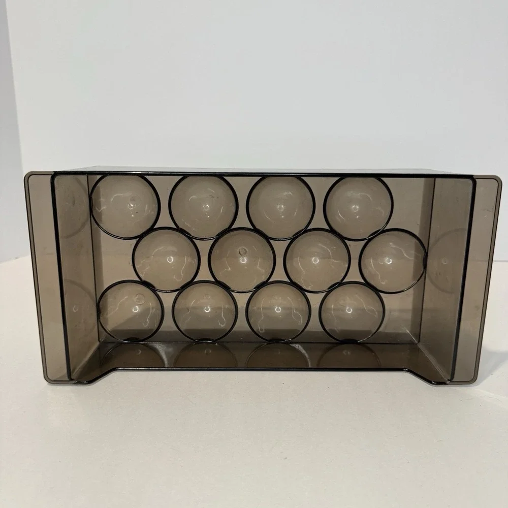 Vintage GE Refrigerator Egg Tray 12 Egg Storage Organizer Brown